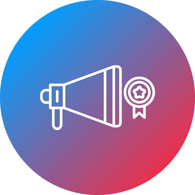 Construir una imagen vectorial de icono de voz de marca Se puede utilizar para la Agencia de Medios Sociales