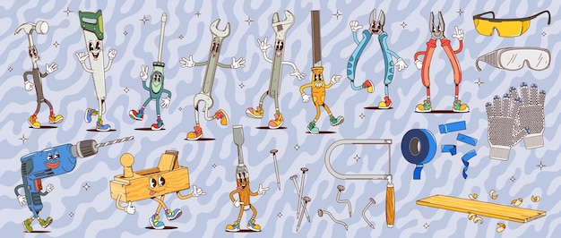 Construir y reparar personajes de herramientas DIY