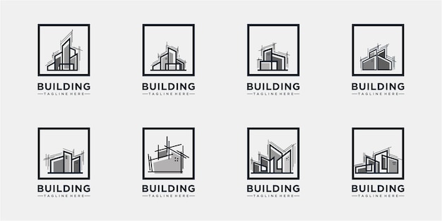 Construyendo en un marco colecciones de conceptos de logotipos