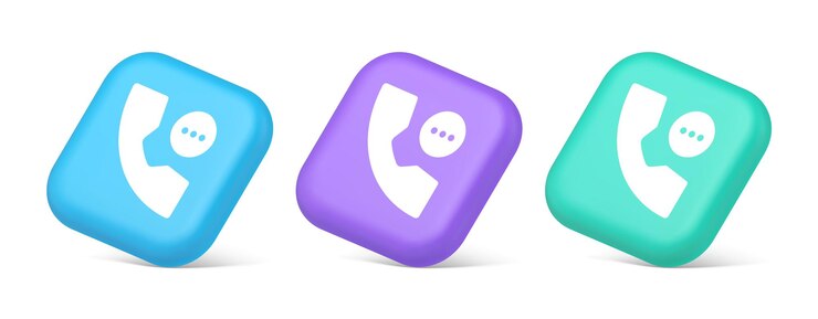 Vector consulta telefónica, chat en vivo, ayuda de emergencia, botón de asistencia, diseño de aplicaciones web, iconos 3d realistas.