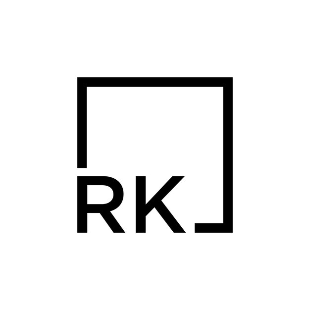 Consultoría empresarial del logotipo de rk