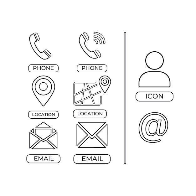 Contacto iconos