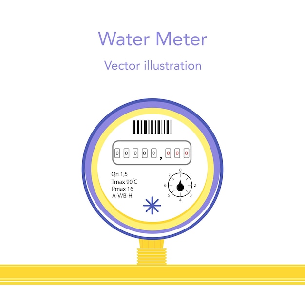 Contador de agua para agua