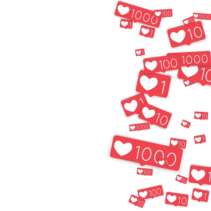 Vector contadores de redes sociales. como fondo. iconos de redes sociales. smm, marketing digital, publicidad, aplicaciones, seo, fondo web con contadores caídos aislados sobre fondo blanco. adicción a la web.