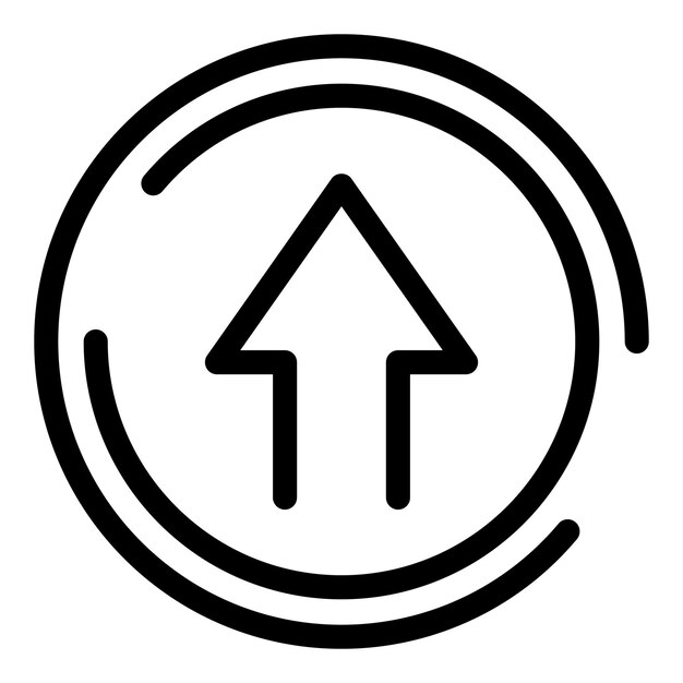Contagem hacia abajo duración icono contorno vector llamada web fecha límite