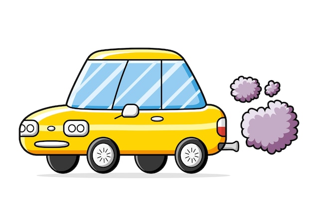 Contaminación atmosférica por el humo de los gases de escape de los automóviles