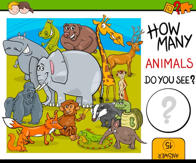 contando animales tarea educativa