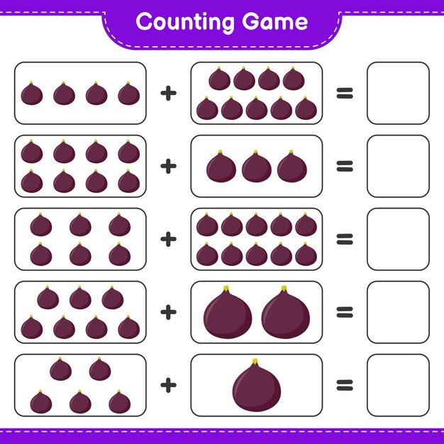 Contando el juego, cuenta el número de Fig y escribe el resultado.