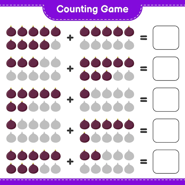 Contando el juego, cuenta el número de Fig y escribe el resultado.