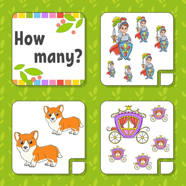 Contando juego para niños.
