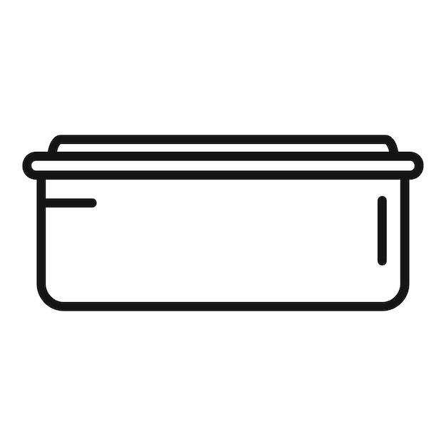Contenedor de agua icono contorno vector Eco reciclaje Reducir la basura