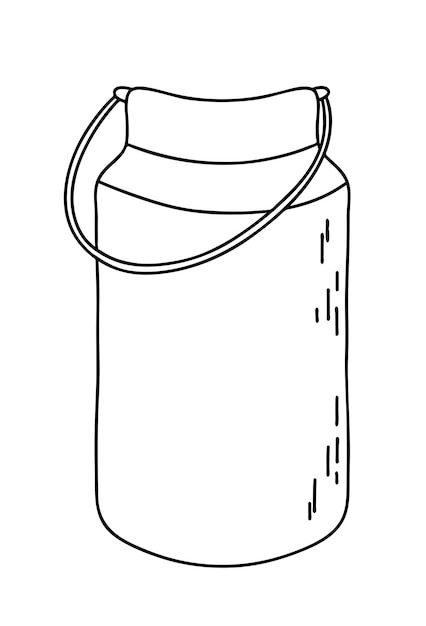 Vector contenedor de latas de leche ilustración de contorno vectorial
