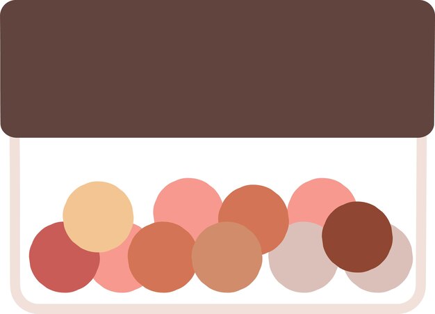 Contenedor para rojo cosmético