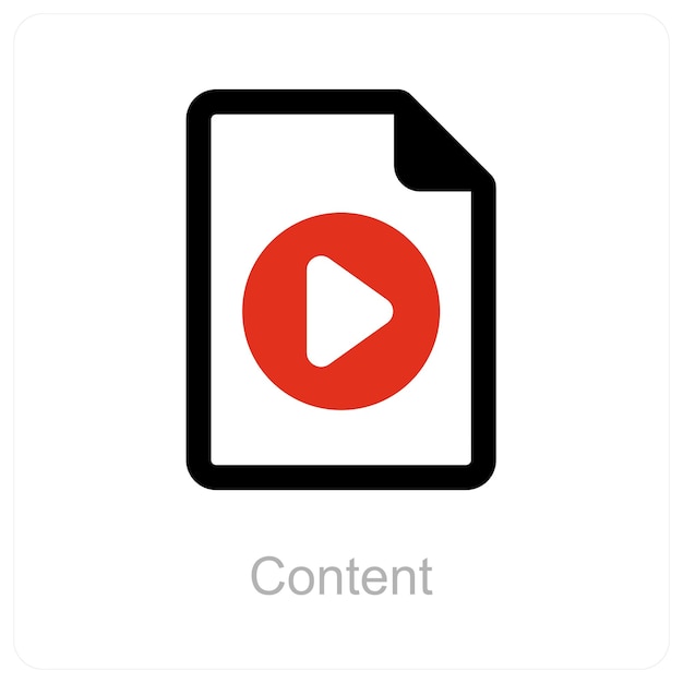 contenido y concepto de ícono de archivo