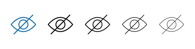 Contenido sensible Logotipo vectorial de esquema para la interfaz web