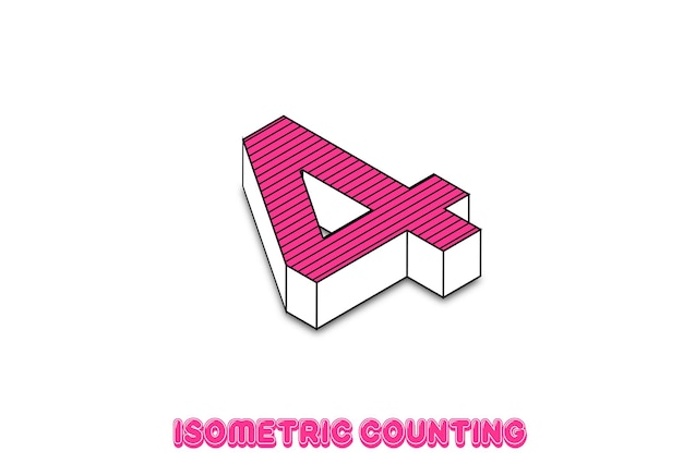 conteo isométrico y letras