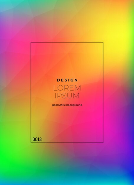 Contexto de diseño geométrico abstractamente colorido