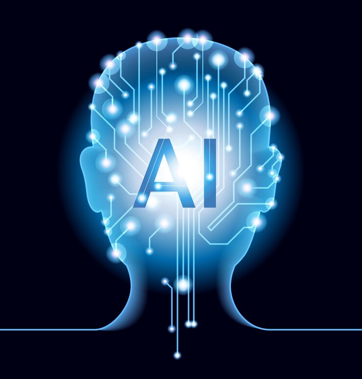 Vector contiene ciencia de datos de aprendizaje automático ai asistente virtual tecnología de ia generativa