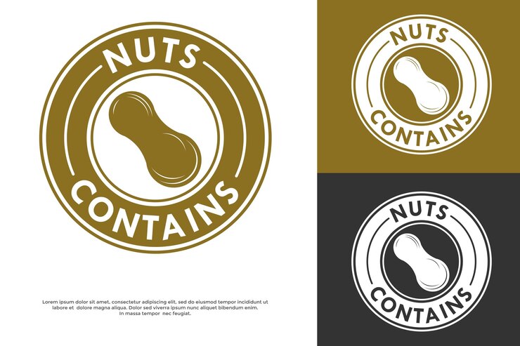 Vector contiene una ilustración de la plantilla del logotipo de nute adecuada para la etiqueta del producto
