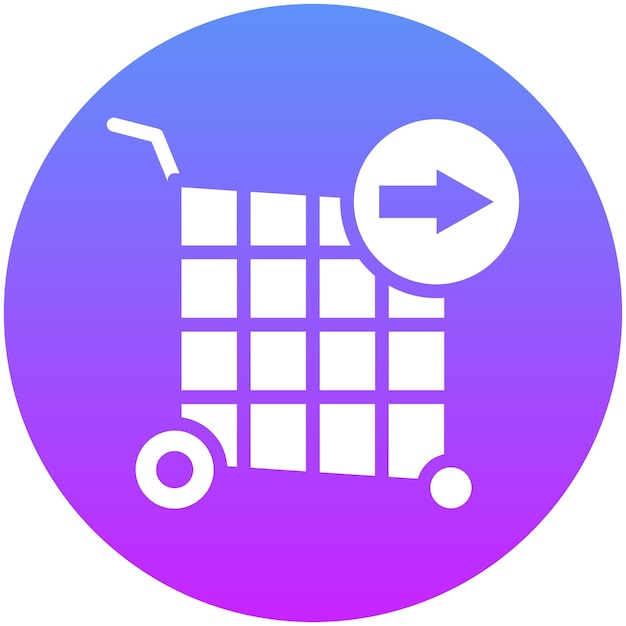 Continuar comprando ilustración de icono vectorial del conjunto de iconos de comercio electrónico de moda
