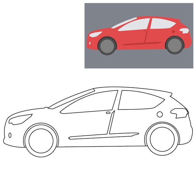 el contorno del automóvil 9