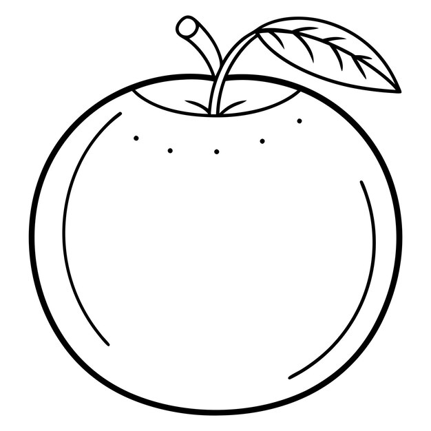 Contorno de coco libro de colorear página de arte de línea ilustración dibujo digital