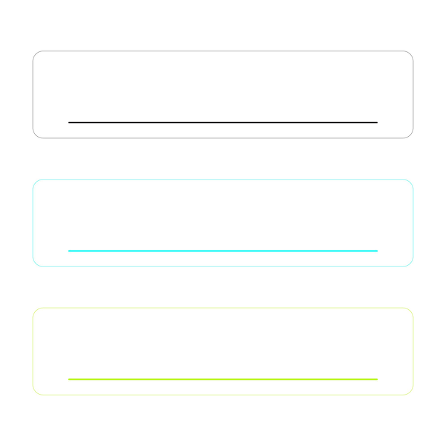 Contorno del cuadro de firma aislado sobre fondo blanco