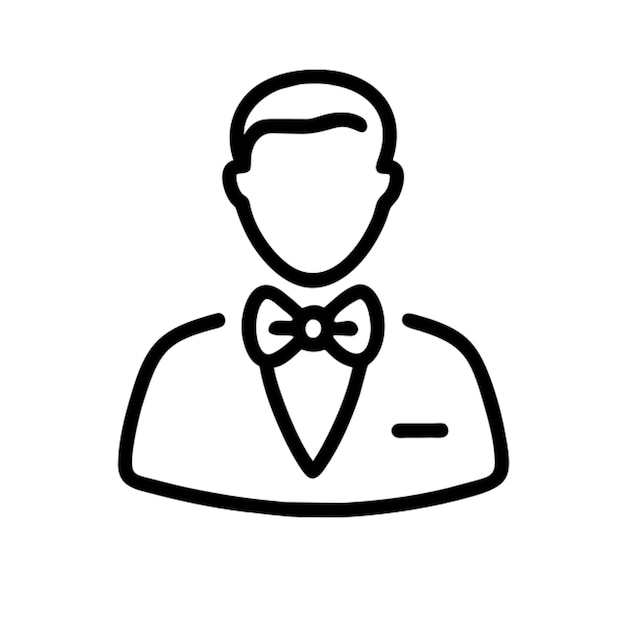 Contorno elegante del icono