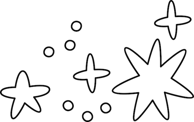 Contorno de las estrellas del cosmos