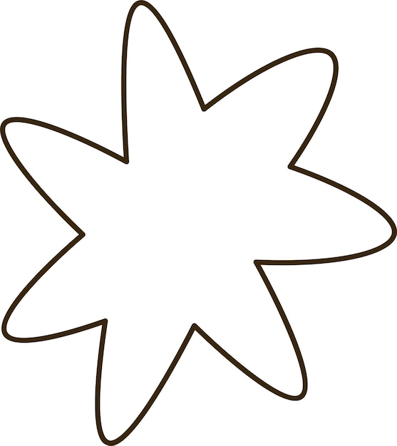 Contorno en forma de estrella