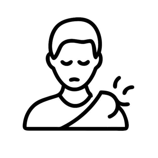 Contorno del icono de la alergia