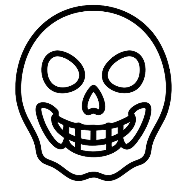 Contorno del icono amarillento