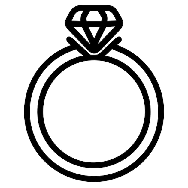Contorno del icono del anillo
