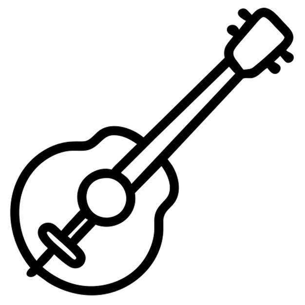 Contorno del icono del banjo