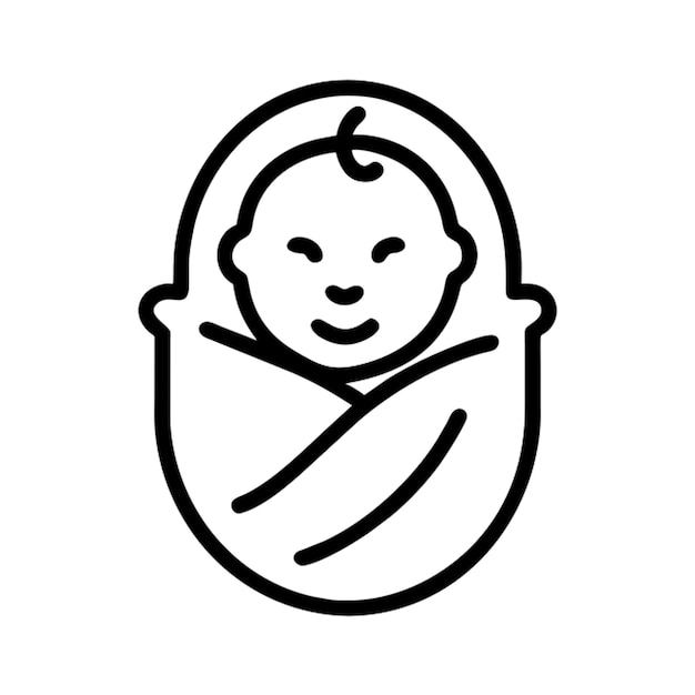 Contorno del icono del bebé
