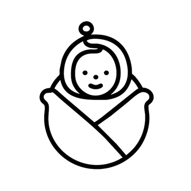 Contorno del icono del bebé
