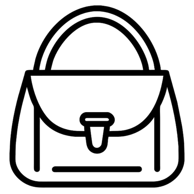 Contorno del icono de la bolsa de sling