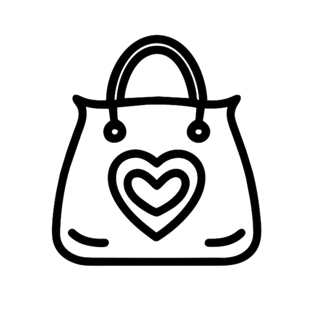 Contorno del icono de la bolsa de la tienda