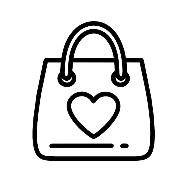 contorno del icono de la bolsa