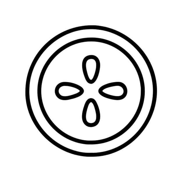Contorno del icono del botón