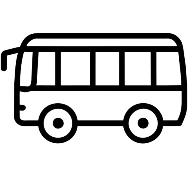 el contorno del icono del bus