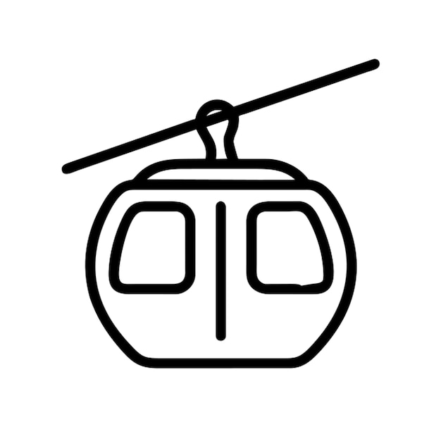 Contorno del icono del cable