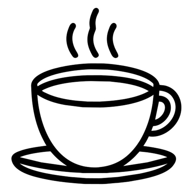 Contorno del icono del café