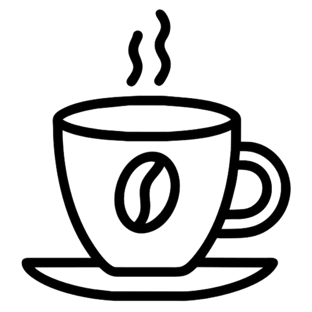 Contorno del icono del café