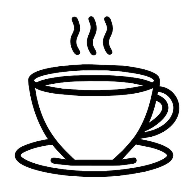 Contorno del icono del café