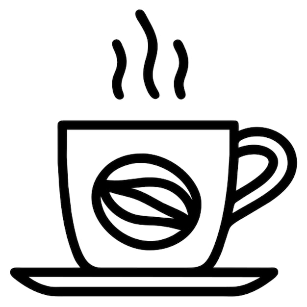 Contorno del icono del café