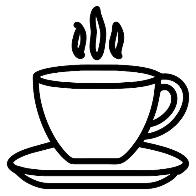 Contorno del icono del café