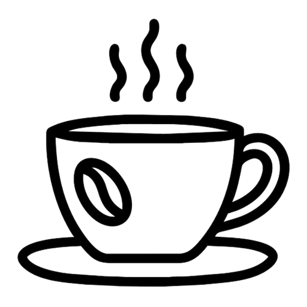 Contorno del icono del café
