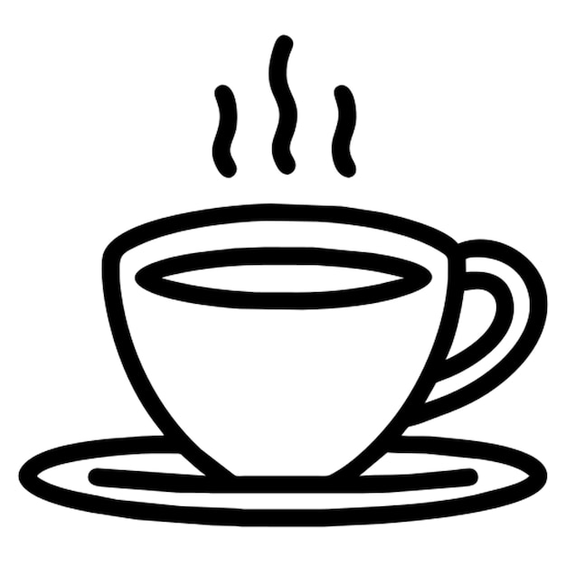 Contorno del icono del café