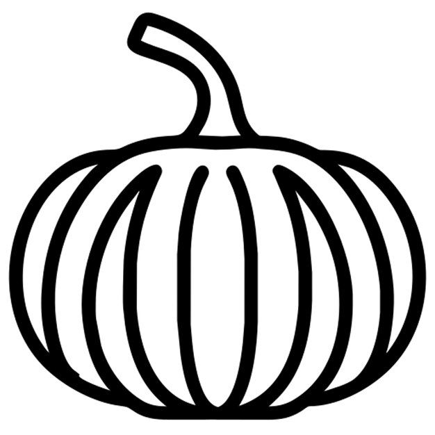 Contorno del icono de la calabaza